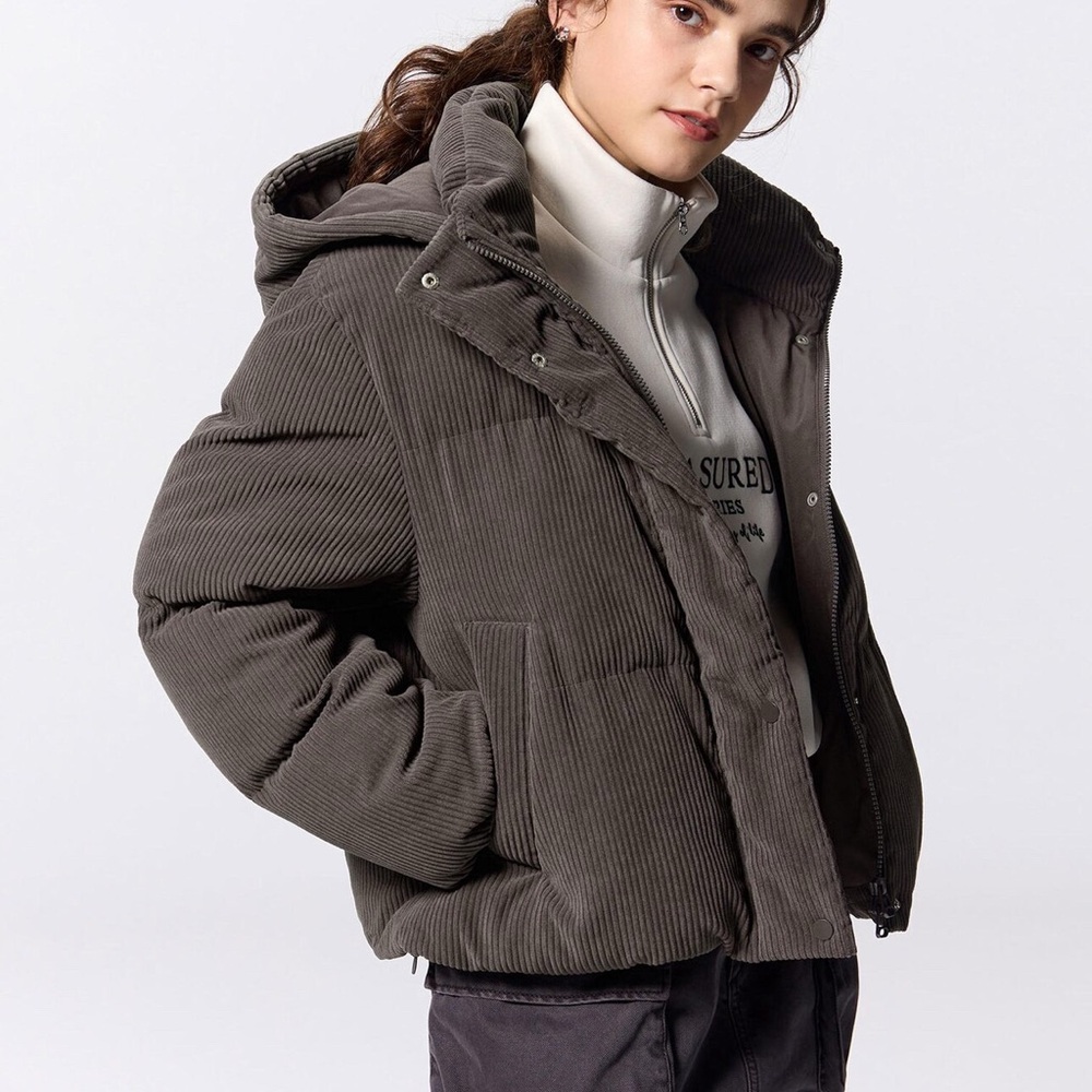 GU HEAT PADDED Corduroy Jacket (Brown)